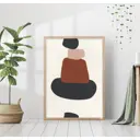 Постер 28 картин Абстракция пирамиды 50x40 см, в подарочном тубусе без рамы