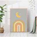 Постер 28 картин Абстракция месяц над аркой 70x50 см, в подарочном тубусе без рамы