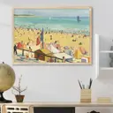 Постер 28 картин Альбер марке пляж 70x50 см в подарочном тубусе без рамы