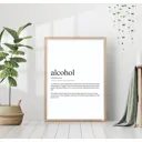 Постер 28 картин Алкоголь-это надпись 70x50 см в подарочном тубусе без рамы