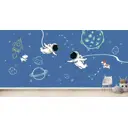 Фотообои флизелиновые Bartonwall 600x270 см Космонавт Космос
