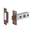 Защелка дверная Нора-М 15469 С-45П с пластиковым ригелем, цвет старая медь