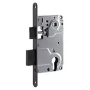 Замок врезной Нора-М 18512 универсальный 85 мм с/руч, цвет графит