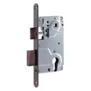 Замок врезной Нора-М 8546 универсальный 85 мм с/руч, цвет старая медь