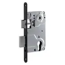 Замок врезной Нора-М 18514 универсальный 85 мм с/руч, цвет черный