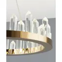 Люстра подвесная MODERLI V9050-PL Ingrid 1 лампа 18 м² цвет золотой