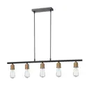 Светильник подвесной VELE LUCE VL6532P05 5 ламп 10 м² цвет черный