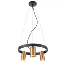 Светильник подвесной VELE LUCE VL5784P03 3 лампы 4 м² цвет черный