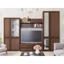 Шкаф Domani 54x35x180 см ЛДСП цвет орех