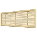 Решётка вентиляционная переточная дверная ERA 227x67(h) ABS пластик цвет бежевый