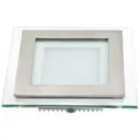 Светильник точечный светодиодный встраиваемый DE FRAN FT 909 LED SN Моден под отверстие 72 мм 8 м² теплый белый свет цвет никель