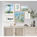 Постер 28 картин Репродукция в стиле прованс, клод моне 100x120 см без рамы