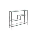 Консоль напольная Allconsoles 1012-CS clear 100x80x25 см сталь цвет серебряный