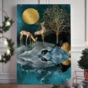 Картина без рамы Art debut gallery "Лунная пара" 30x45 см