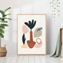 Постер 28 картин Абстракция растения для кухни 50x40 см без рамы