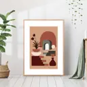 Постер 28 картин "Абстракция в стиле бохо" 50x40 см без рамы