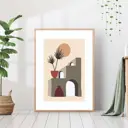 Постер 28 картин Абстракция южный город 70x50 см без рамы