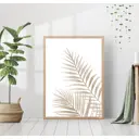 Постер 28 картин "Бежевый папоротник" 50x40 см без рамы