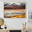 Постер 28 картин Боливия фламинго на озере 50x40 см без рамы