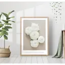 Постер 28 картин "Белые пионы" 50x40 см без рамы
