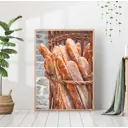 Постер 28 картин Багет. выпечка для кухни 50x40 см без рамы