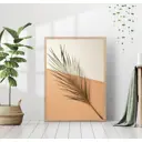Постер 28 картин "Ветка на бежевом фоне" 70x50 см без рамы