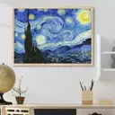 Постер 28 картин "Ван гог. звездная ночь репродукция" 70x50 см без рамы