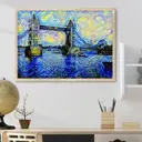 Постер 28 картин "Ван гог. тауэрский мост. лондон" 70x50 см без рамы