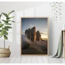 Постер 28 картин "Вертикальные скалы в италии" 70x50 см без рамы