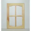 Фасад со стеклом Леспроф Экстра 59.60x71.60x2.20 см сосна/стекло цвет бежевый