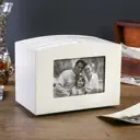 Фотоархив на 96 фото 10x15 см+2 рамки 9x13 см Раритет белый вращ. 16.5x12x20.3 см