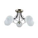 Люстра потолочная DE CITY 677014205 Грация 5 ламп 10 м² цвет черный