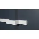 Молдинг Decor-dizayn DD610-120 на стену, дюропласт, цвет белый, 2000x20 мм