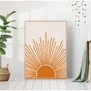 Постер 28 картин "Восходящее солнце" 40x50 см, в подарочном тубусе без рамы
