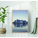 Постер 28 картин Горы Озеро Пейзаж 50x70 см в подарочном тубусе без рамы