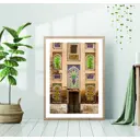 Постер 28 картин Двери Восточный орнамент 50x70 см, в подарочном тубусе без рамы