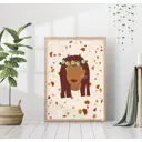 Постер 28 картин "Девушка с венком на голове" 50x70 см, в подарочном тубусе без рамы