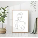 Постер 28 картин Девушка Спина 50x70 см, в подарочном тубусе без рамы