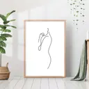 Постер 28 картин "Девушка силуэт" 50x70 см, в подарочном тубусе без рамы