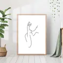 Постер 28 картин "Девушка портрет силуэт" 50x70 см, в подарочном тубусе без рамы