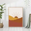 Постер 28 картин "Восход над горами бохо" 50x70 см, в подарочном тубусе без рамы