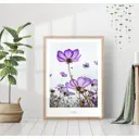 Постер 28 картин "Дикие цветы" 40x50 см, в подарочном тубусе без рамы