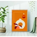 Постер 28 картин "Древний сосуд и апельсин" 40x50 см, в подарочном тубусе без рамы