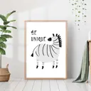 Постер 28 картин "Животные зебра" 40x50 см, в подарочном тубусе без рамы