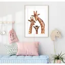 Постер 28 картин "Жирафы" 50x70 см, в подарочном тубусе без рамы