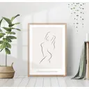 Постер 28 картин Женская фигура Силуэт 50x70 см, в подарочном тубусе без рамы