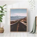 Постер 28 картин "Дорога в горах. Природа" 50x70 см, в подарочном тубусе без рамы