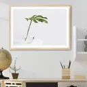 Постер 28 картин "Лист монстеры в стеклянной вазе" 40x50 см, в подарочном тубусе без рамы