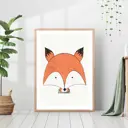Постер 28 картин "Лиса" 50x70 см, в подарочном тубусе без рамы