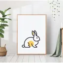 Постер 28 картин "Кролик" 50x70 см, в подарочном тубусе без рамы